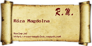 Róza Magdolna névjegykártya